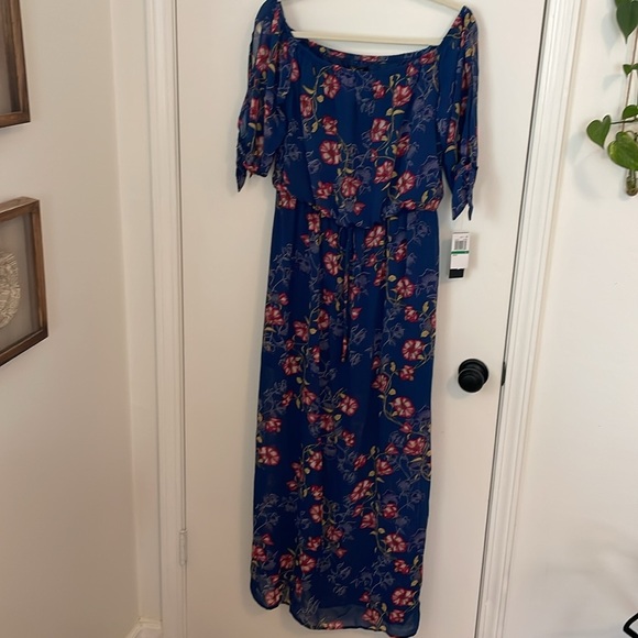 City Studio Off The Shoulder Floral Maxi Dress NWT - Picture 3 of 7